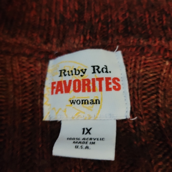 RUBY RD. FAVORITES WOMAN- X-LG SOFT SWEATER - Picture 3 of 3